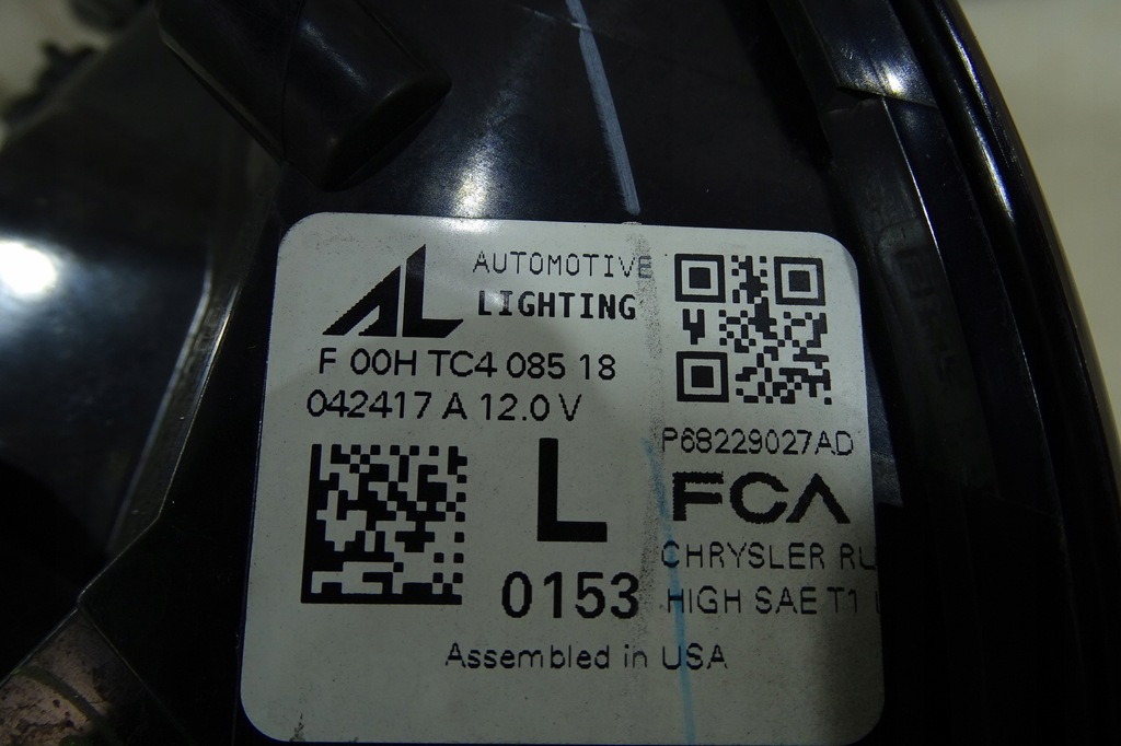 фото №11, Chrysler pacifica 2017- лампа левая задняя w крыло кузовная 68229027ad