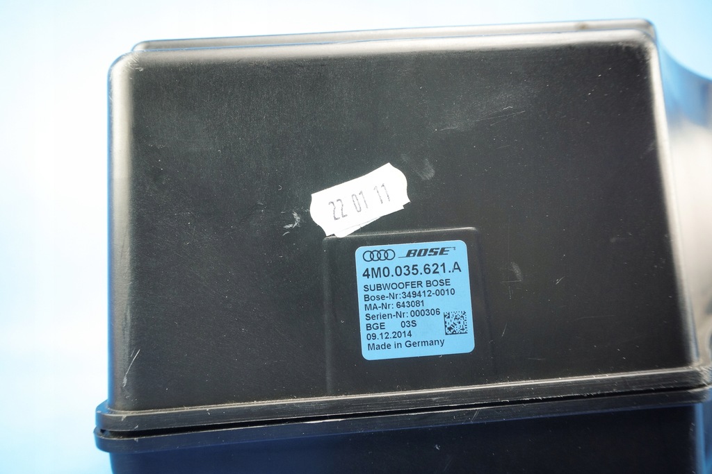 фото №8, Динамик сабвуфер bose audi q7 sq7 4m 4m0035621a