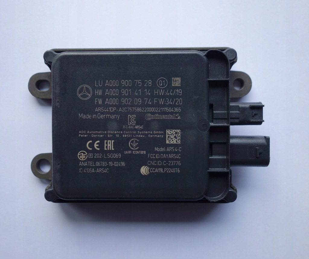 фото №1, Distronic mercedes s w223 c w206 a0009007528 радар датчик датчик acc модуль