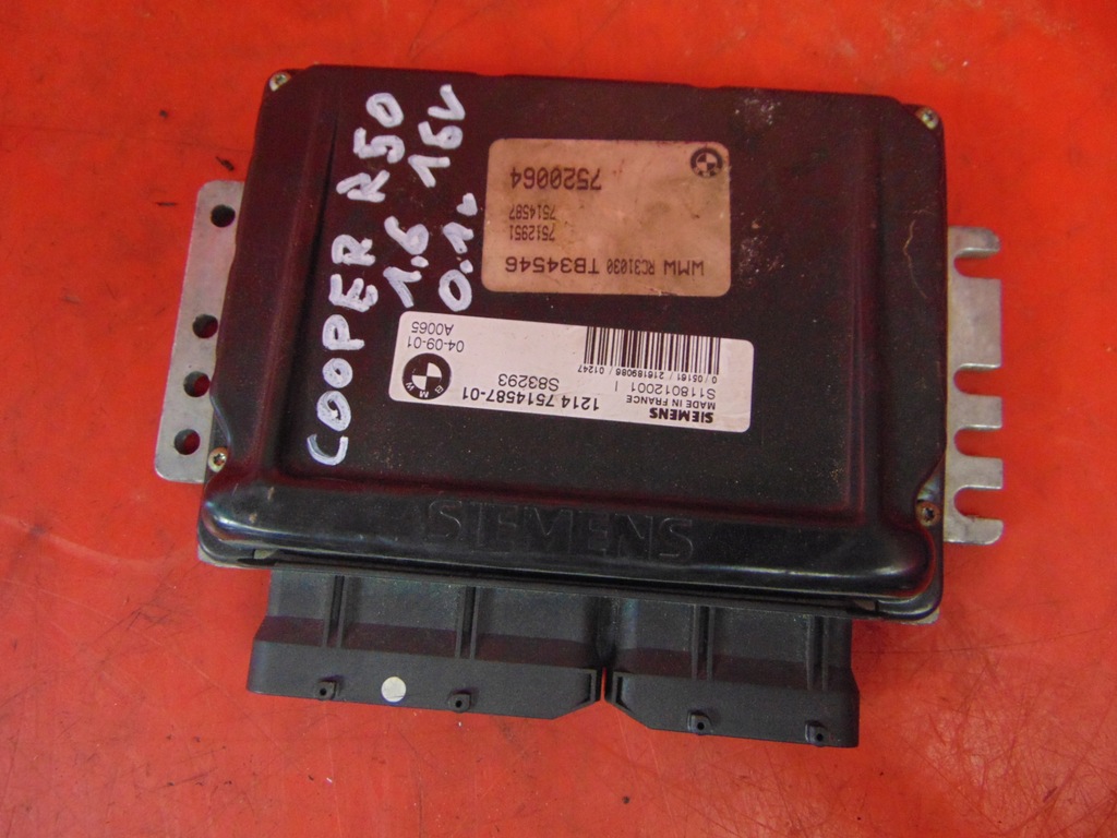 фото №1, Mini one cooper r50 r53 1.6 16v блок управления бортовой компьютер