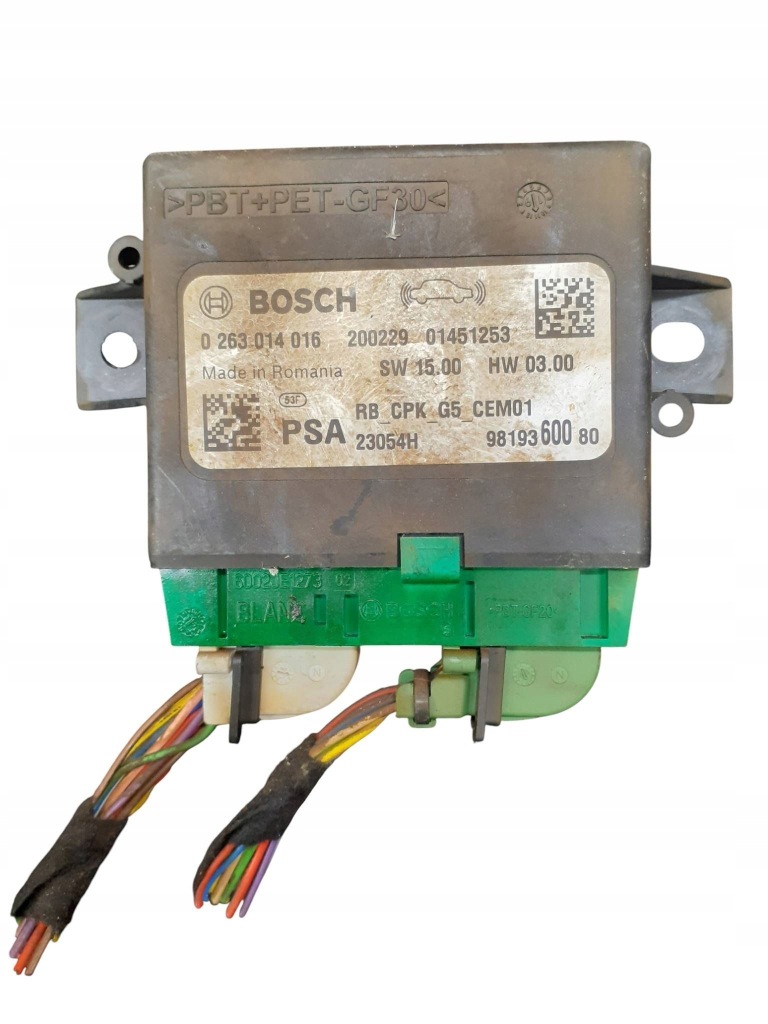 фото №1, Модуль pdc toyota proace 0263014016 9819360080