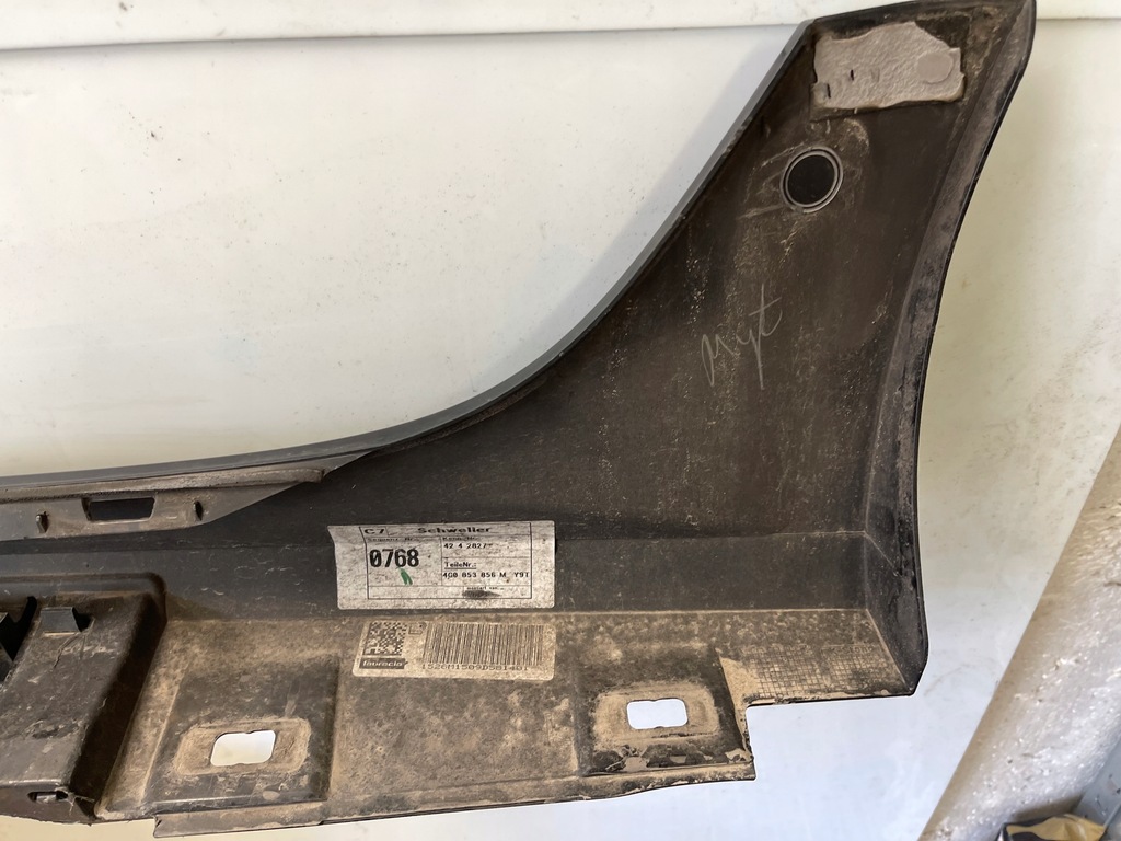 фото №10, Audi a6 c7 s-line lift kombi молдинг порог левая ly9t 4g0853856m