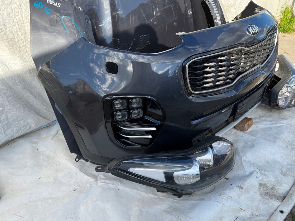 фото №5, Sportage iv 4 gt перед капот бампер лампи крила