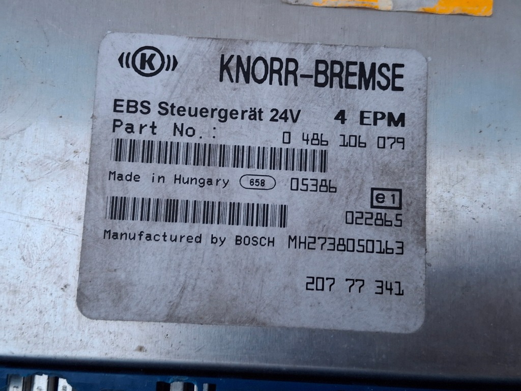 фото №7, Volvo fh13 fh fl fe renault блок керування ebs модуль 4epm касета 0486106079