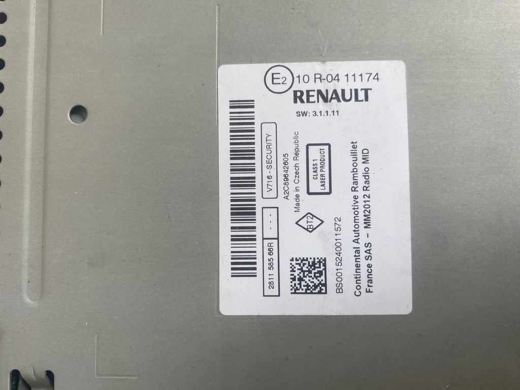 фото №7, Радио renault megane iii gt scenic iii 281150625r