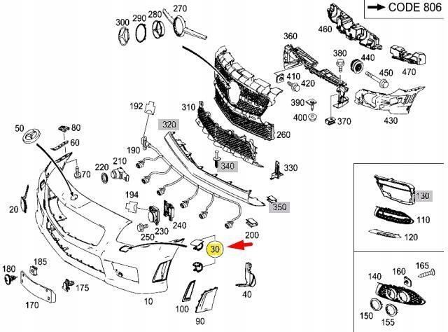 фото №2, Кришка розпилювача фара правого mercedes-benz slk r172.