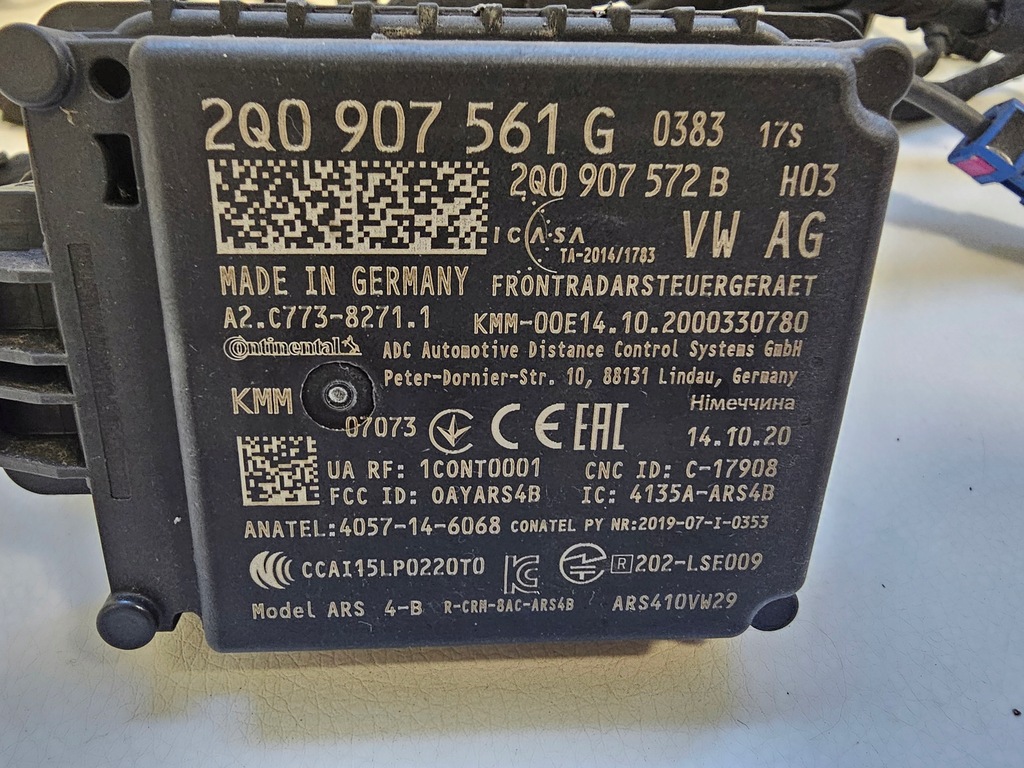 фото №9, Seat ateca джгут бампера + радар distronic 575971095 2q0907561g