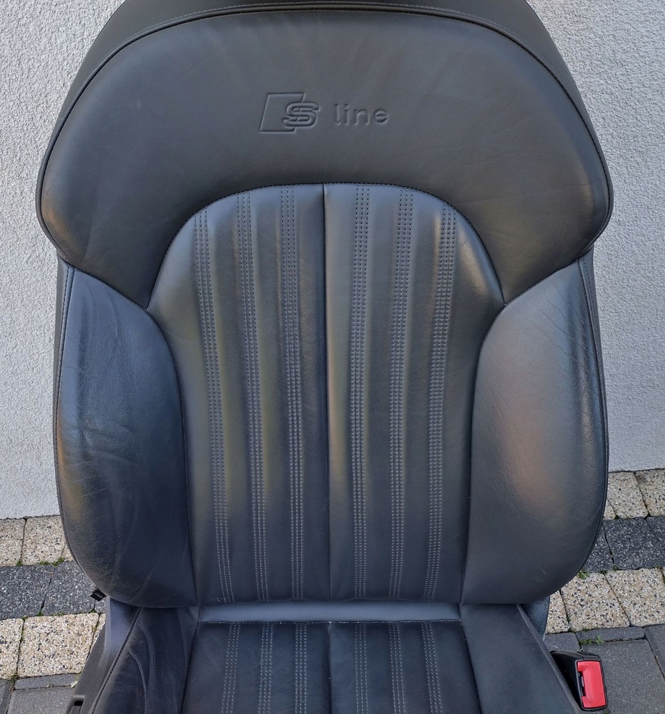 фото №7, Audi a6 s6 c7 4g lift 15-18 s-line сиденье правый передний czarna кожа uk