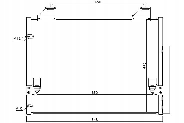 фото №1, Nissens конденсатор кондиціонера toyota hilux 2.5 d-
