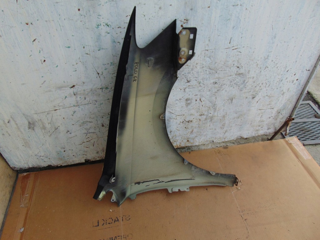 фото №10, Крыло левый перед vw polo v 6r 6r0821105g lc9x демонтаж