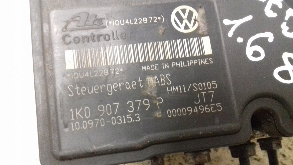фото №5, Насос abs 1k0907379p seat toledo iii 1.6 8v 04- vw audi skoda