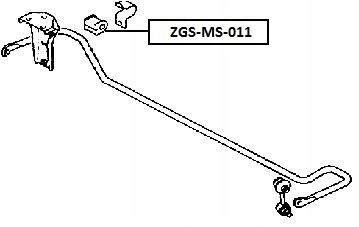 фото №4, Гумовий елемент стабілізатора задня mitsubishi carisma 95-06