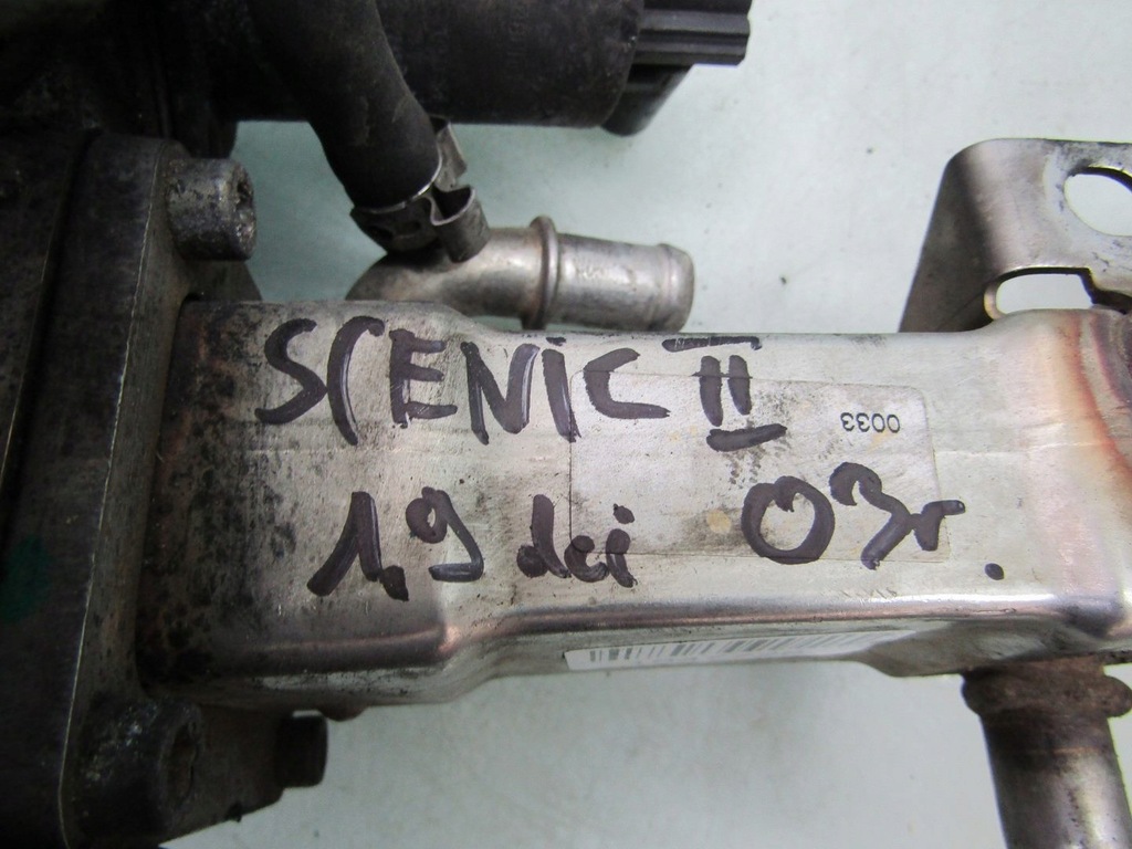 фото №10, Scenic ii 1.9 dci 03r радіатор вихлопних газів egr радіатор 7700107471