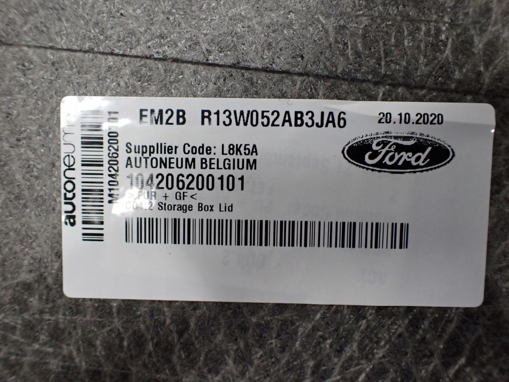 фото №3, Коврик обшивка пол бардачка багажника ford galaxy iii mk4 20r