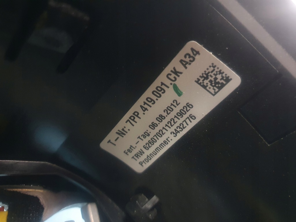 фото №7, Повітропровід porsche cayenne ii 7p5 gts шкіра пелюстки перемикання