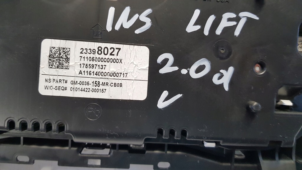 фото №8, Счетчик opel insignia a lift 2.0 tdci