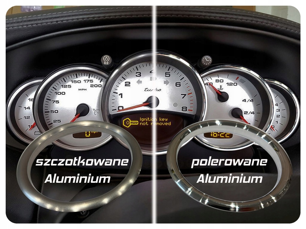 Bmw e60 e61 e63 polerowane aluminiowe кільця керування обігрів Зі Шроту