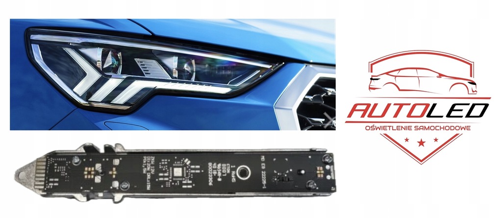 фото №1, Audi q3 83a модуль led drl поворотник 83a941475 модуль led matrix led