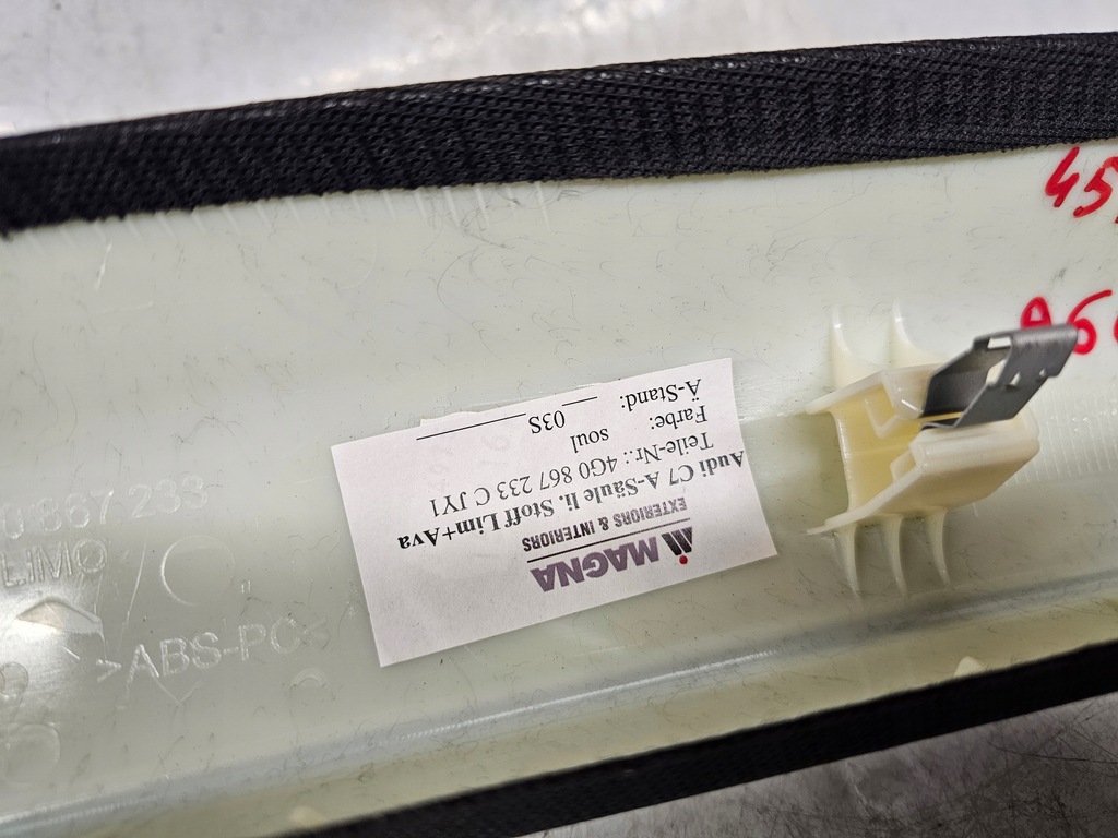 фото №10, Audi a6 c7 захист стійка скло лобове ліва s-line 4g0867233c