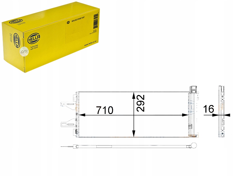 фото №1, Hella конденсатор радиатор кондиционера