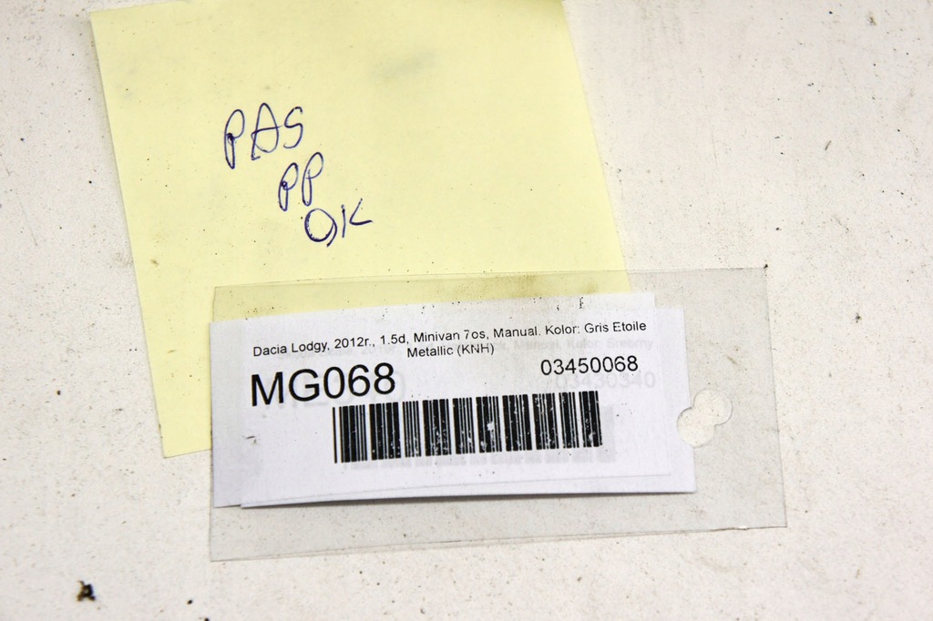 фото №8, Mg068 dacia lodgy pas натягувач правий перед