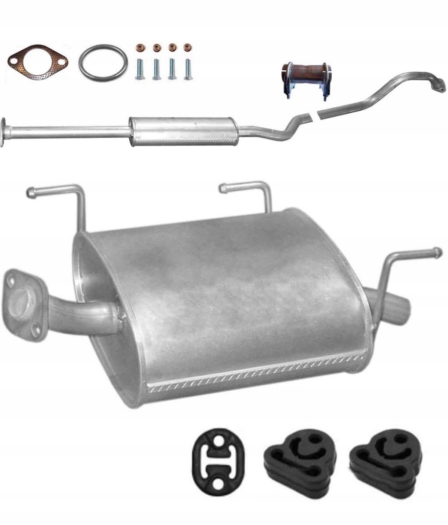 фото №1, Nissan almera 1.5 2000-2006 глушители комплект