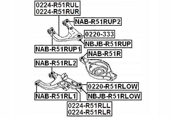 фото №2, Febest 0224-r51rul важіль, підвіска колеса