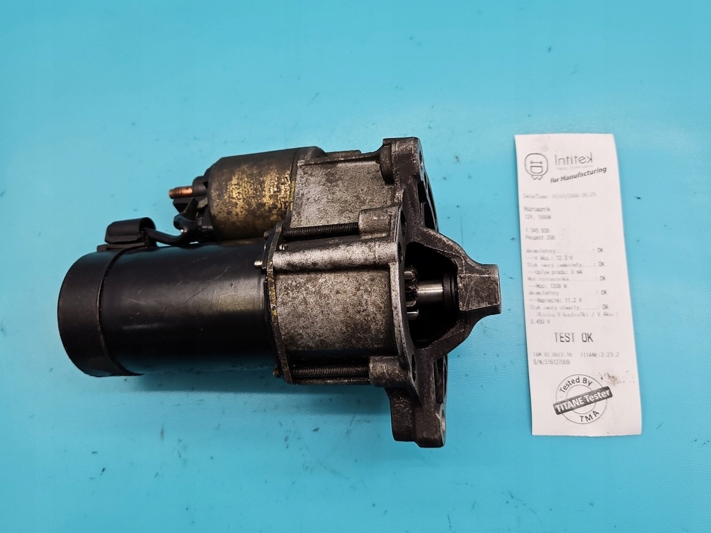 фото №1, Стартер peugeot 206 1.4 wiel d6ra572