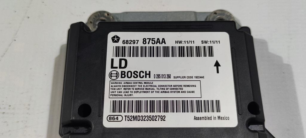 фото №6, Блок керування модуль подушок подушка безпеки srs dodge charger 2015-