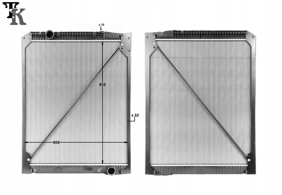 фото №2, Радиатор wody bez рамы mercedes actros 9425001103