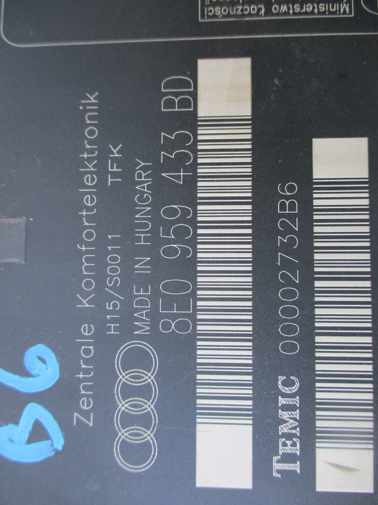 фото №3, Audi a4 b6 модуль комфорту 8e0959433bd