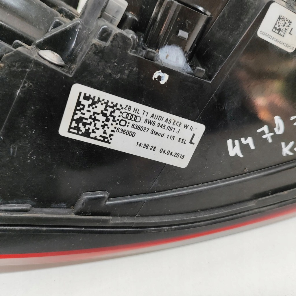 фото №6, Audi a5 2019 ліва сторона лампа задня