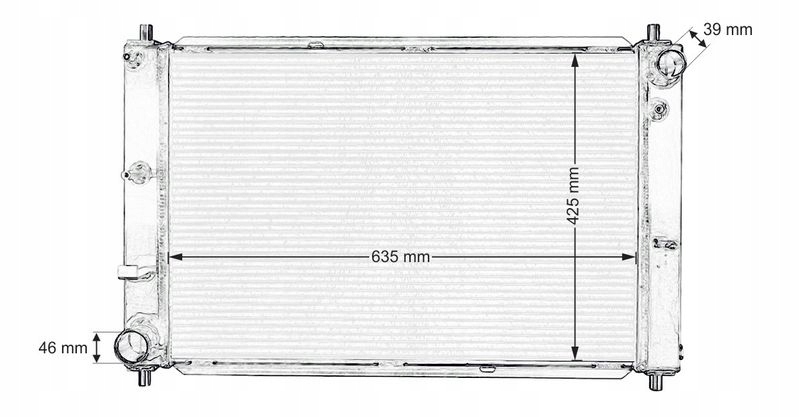 Спортивный радиатор воды turboworks ford mustang 97 Киев