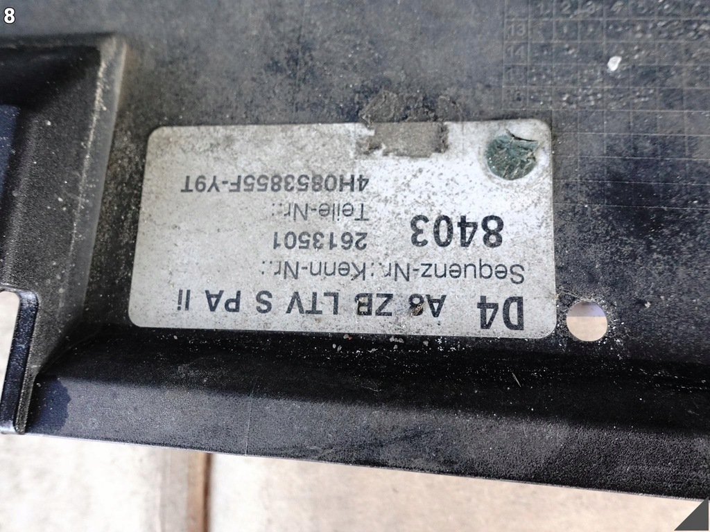 фото №9, Audi s8 plus 4h0 d4 lift 13-17 порог накладка молдинг левая демонтаж y9t ly9t