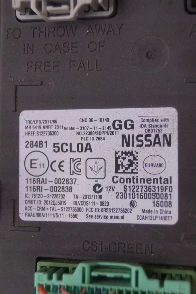 фото №7, Модуль блок управления bcm infiniti q60 3.0t 284b15cl0a