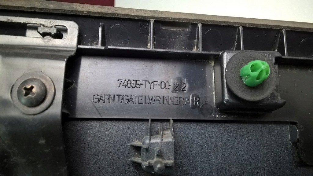 фото №11, Honda e electric 2019-2023 молдинг накладка кришки задня оригінальний номер 74895-tyf-00-20