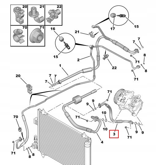 фото №4, Оригінальний номер citroen c5 iii 2.0hdi шланг кондиціонера