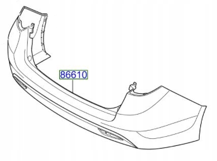 фото №1, Hyundai i40 kombi 2011-2015 бампер задня