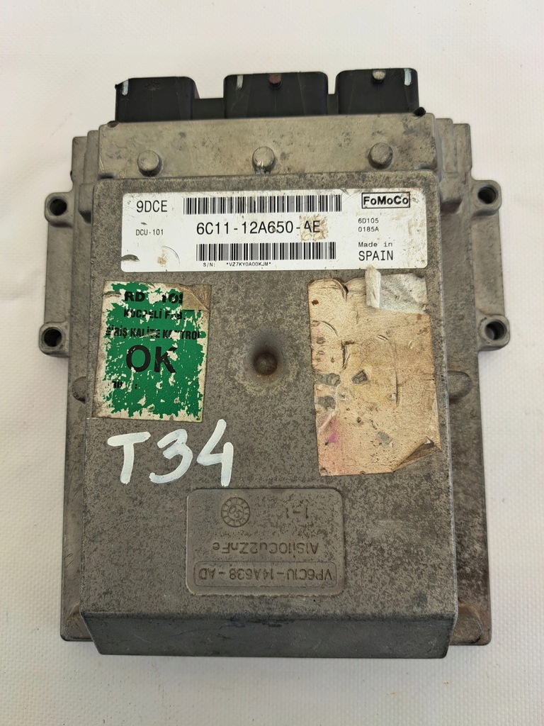 фото №9, Ford transit 6c11-12a650-ae ecu бортовий комп'ютер оригінал