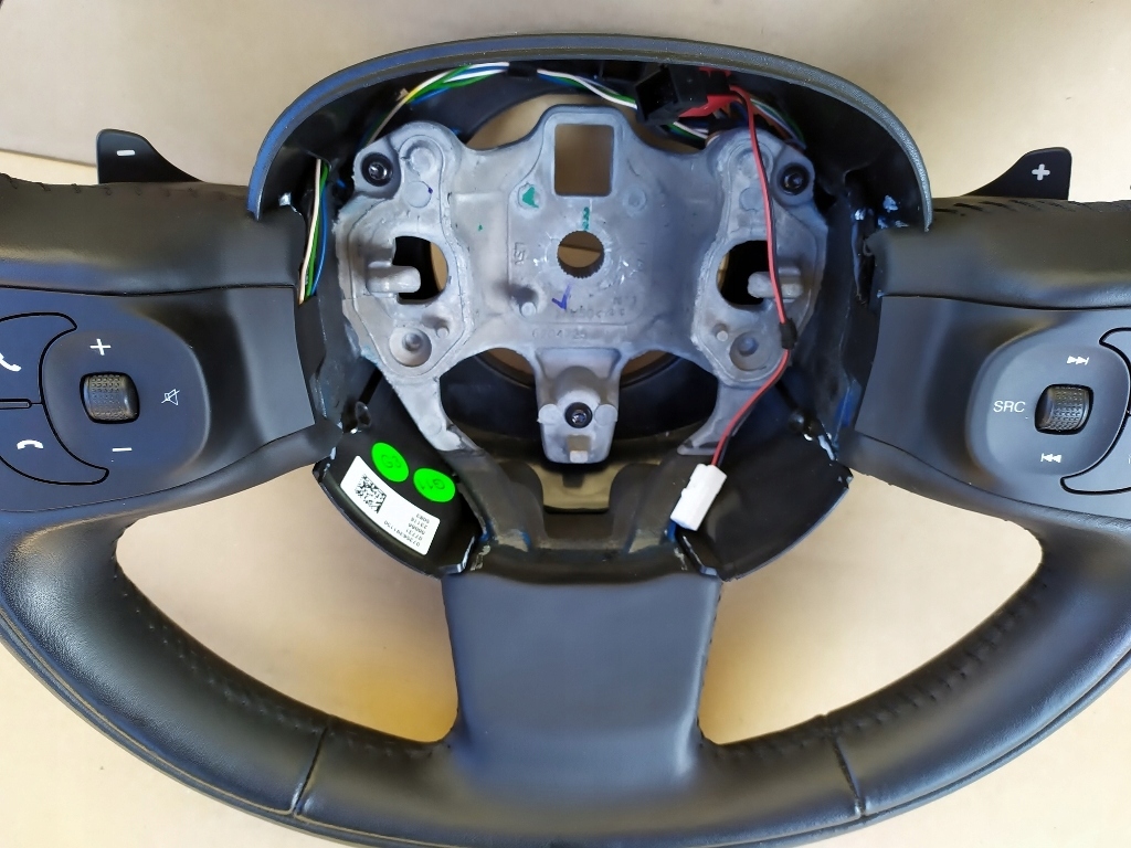 фото №6, Fiat 500l воздуховод кожаный кожа лепестки переключения