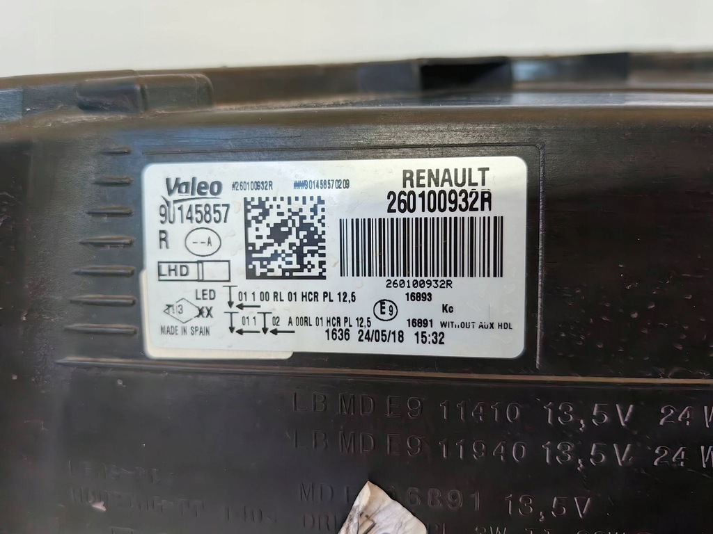 фото №14, Renault megane iv - лампа full led правая cała polecam