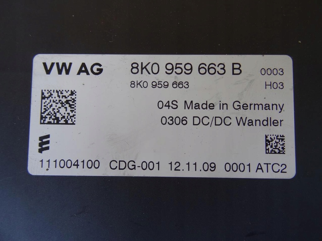 фото №13, Audi rsq3 q3 8u a4 b8 8k стабілізатор напруги 8k0959663b