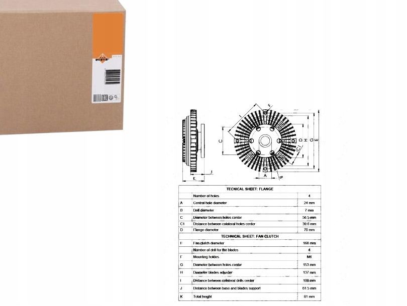 фото №1, Вязкостная муфта сцепление вязкостная [nrf]