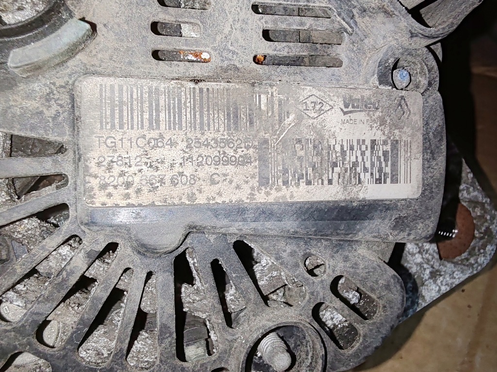 фото №5, Генератор 8200667608 tg11c064 1.6 16v dacia duster i 10-13