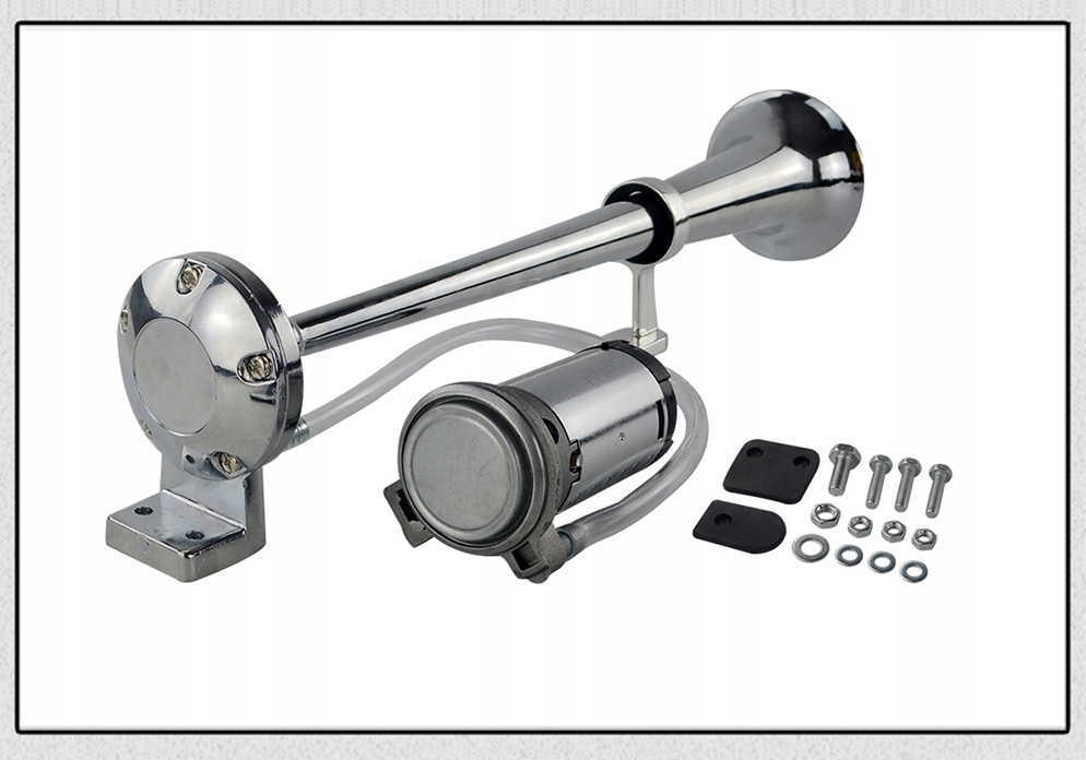 фото №11, Сигнал клаксон пневматична сигнал сигнал хром з kompresorem 150db 12v