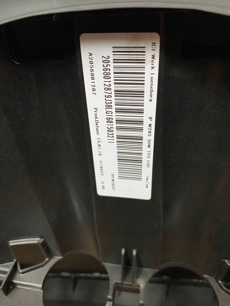 фото №8, Mercedes c w205 консоль приборная панель приборная подушка безопасности