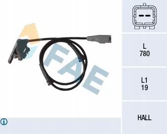 фото №2, Датчик, швидкість обертова колеса fae 78080
