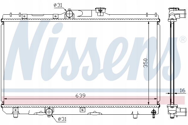 Nissens 64786a радиатор, система охлаждение двигателя Недорого