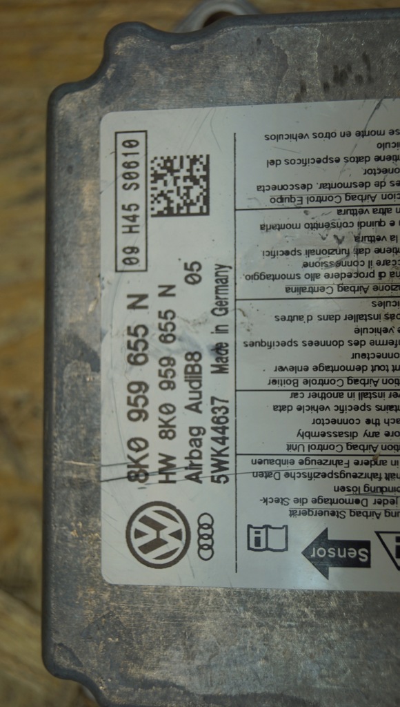 фото №9, Датчик модуль подушка безпеки audi a4 b8 8k0959655n