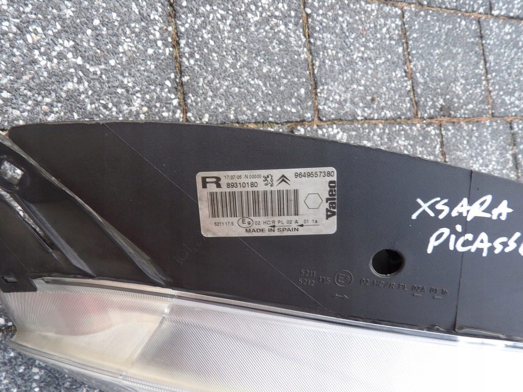 фото №5, Citroen xsara picasso lift фара правый 91